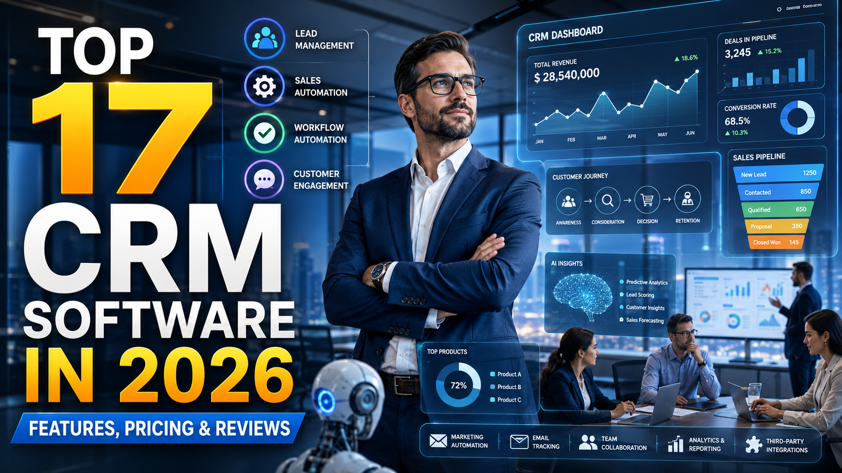 Top 17 CRM Software in 2026: Features, Pricing & Reviews – Which CRM Is ...