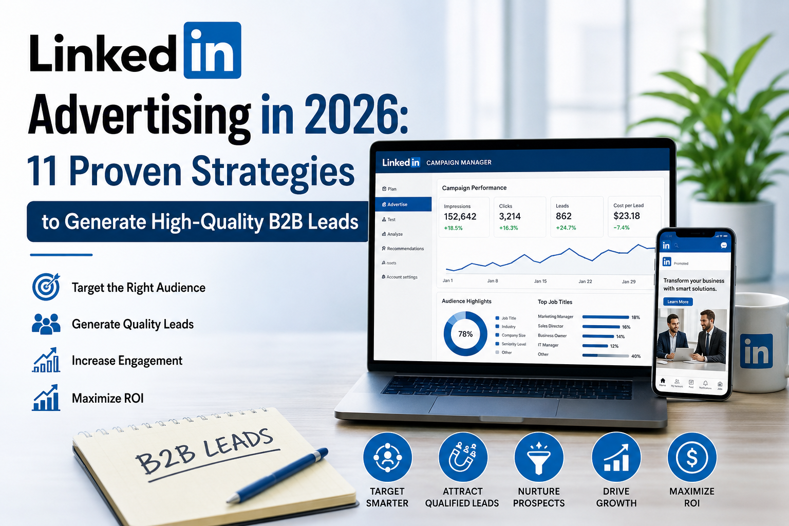 LinkedIn Advertising in 2026: 11 Proven Strategies to Generate High-Quality B2B Leads